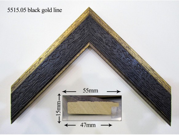 5515.05 black gold line(contemporary)